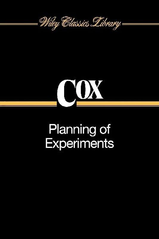 Planning of Experiments