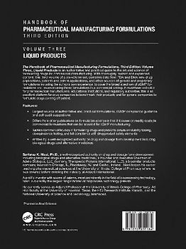 Handbook of Pharmaceutical Manufacturing Formulations, Third Edition