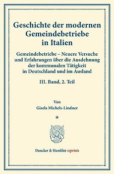 Geschichte der modernen Gemeindebetriebe in Italien.