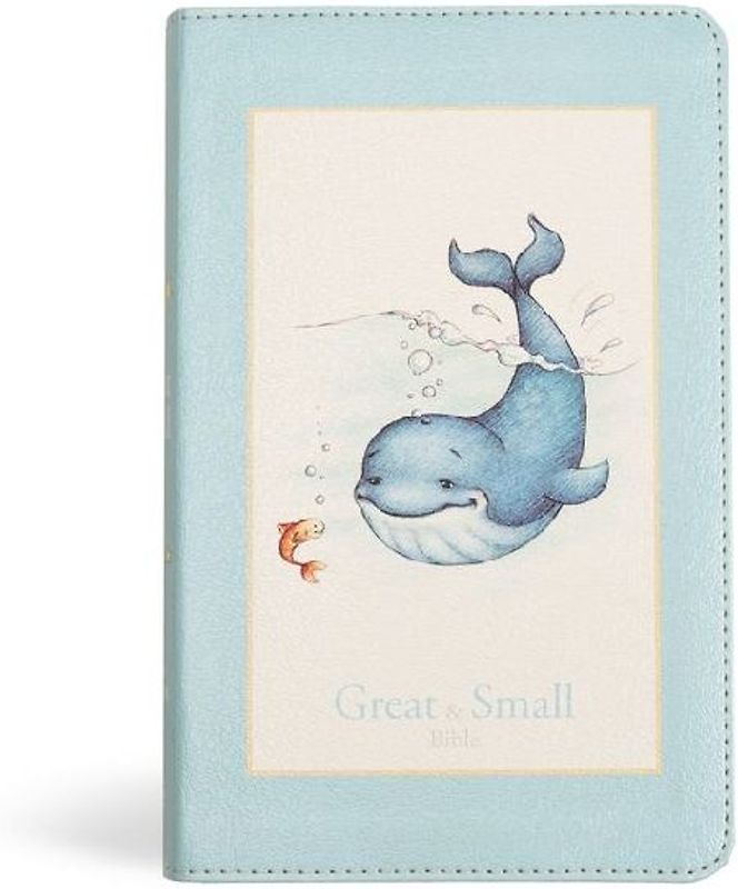 KJV Great and Small Bible, Baby Blue Leathertouch