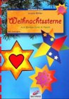 Weihnachtssterne. Aus Window Color & Papier. Mit Vorlagen