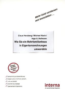 Wie Sie ein Mehrfamilienhaus in Eigentumswohnungen umwandeln