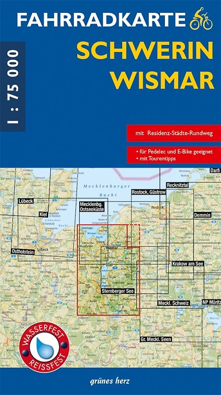 Fahrradkarte Schwerin, Wismar
