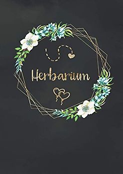 Herbarium: Großes Herbarium zur Pflanzenaufbewahrung | ausreichend Platz für getrocknete Blüten und Blätter | mit vorgefertigten Etiketten zur ... | Viel Platz für die Planzenaufbewahrung