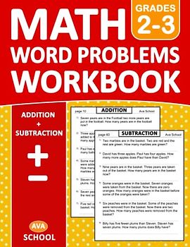 Addition & Subtraction Word Problems Math Workbook Grades 2-3 With Answers: Math 100 Practice Pages of Addition and Subtraction Word Problems With ... Word Problems For Homeschool or Classroom