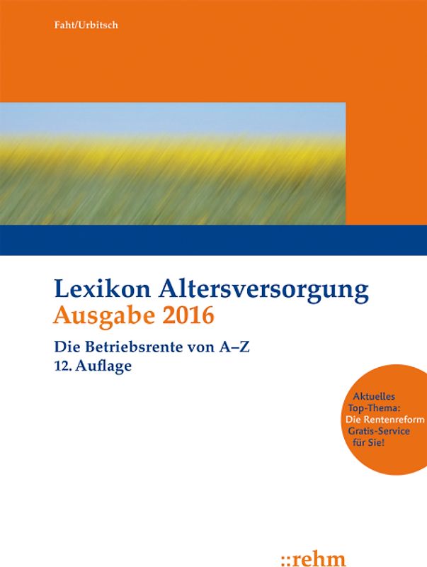 Lexikon Altersversorgung 2016
