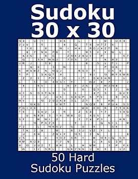Sudoku 30 x 30 50 Hard Sudoku Puzzles