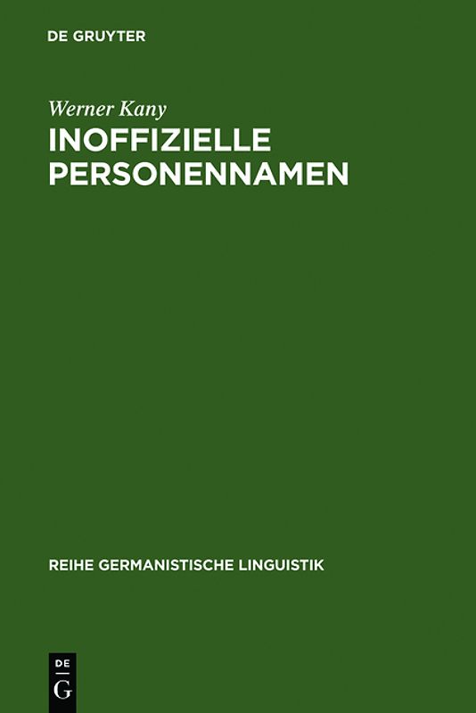 Inoffizielle Personennamen