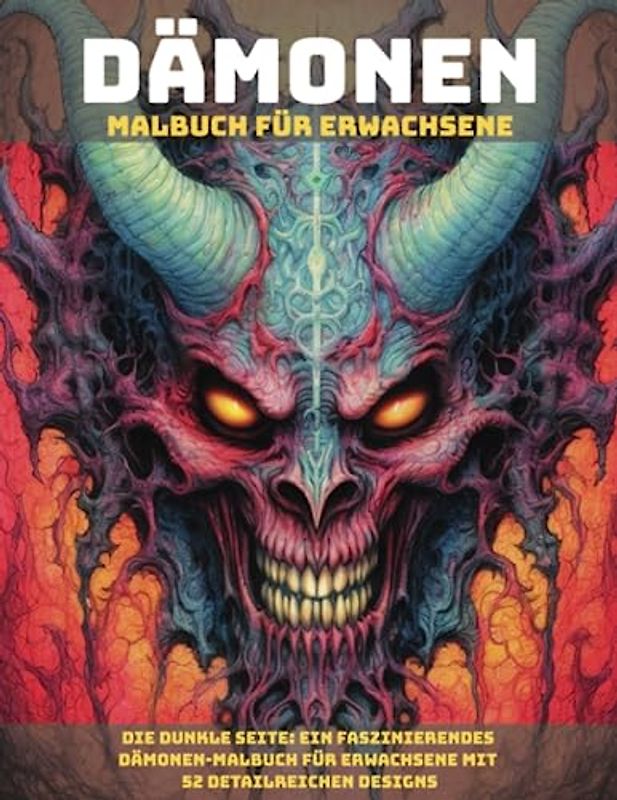 Die Dunkle Seite: Ein faszinierendes Dämonen-Malbuch für Erwachsene mit 52 detailreichen Designs: Entspannung und Stressabbau