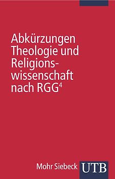 Abkürzungen Theologie und Religionswissenschaft nach RGG4