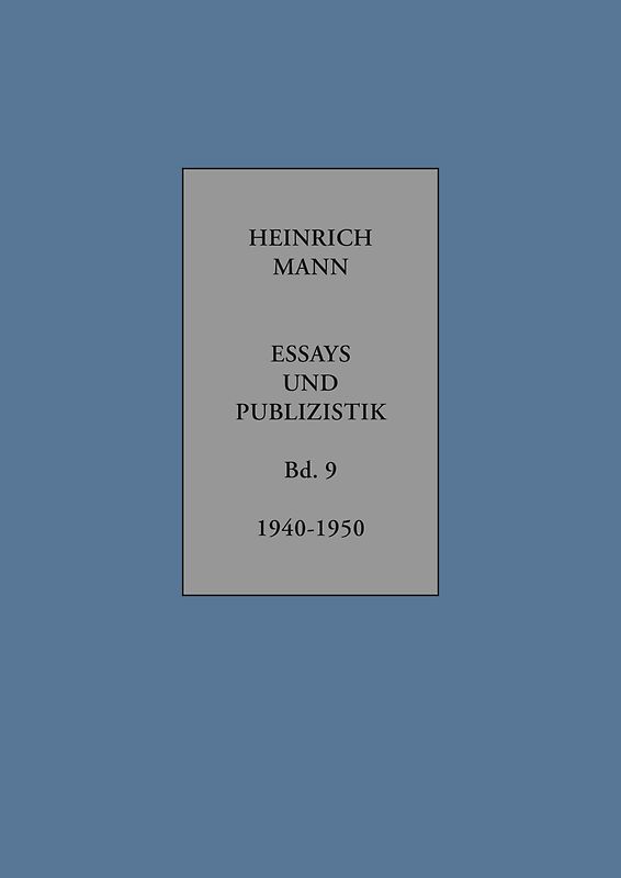 Essays und Publizistik