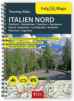 FolyMaps Touring Atlas Italien Nord 1:250.000