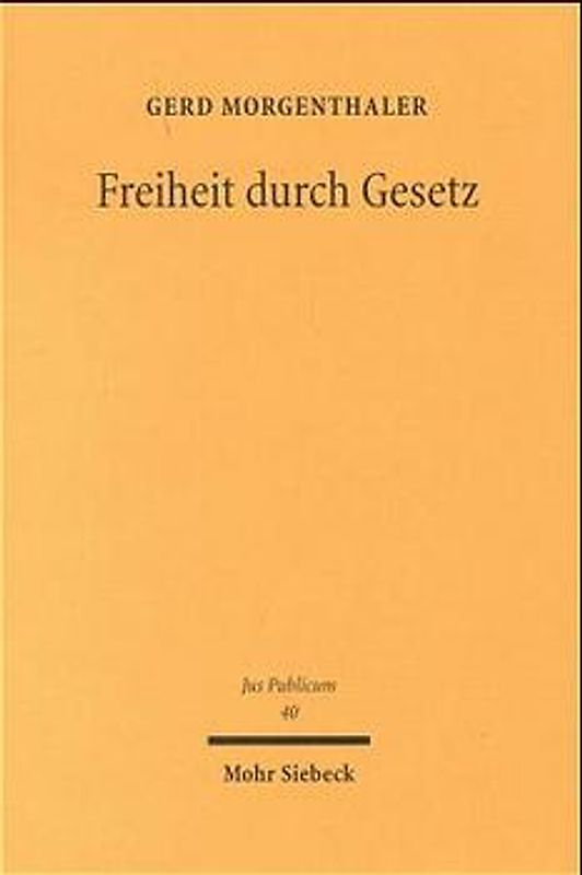 Freiheit durch Gesetz