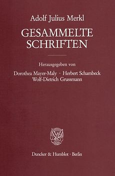Gesammelte Schriften.