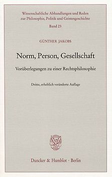 Norm, Person, Gesellschaft.