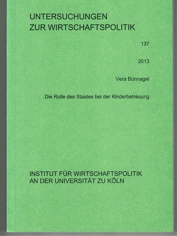 Die Rolle des Staates bei der Kinderbetreuung