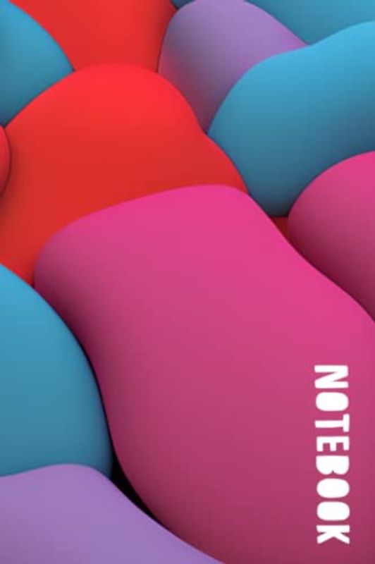 Notebook from Sofs: 200 lined pages with Soft Modern Soothing 3D Forms Cover Art