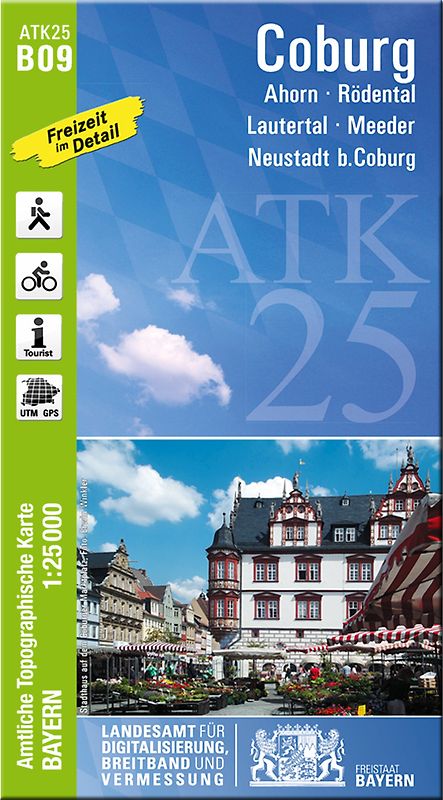 ATK25-B09 Coburg (Amtliche Topographische Karte 1:25000)