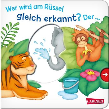 Wer wird am Rüssel gleich erkannt? Der ... Elefant! - Großausgabe - ab 18 Monaten