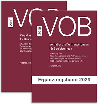 Paket VOB Gesamtausgabe 2019 + VOB Ergänzungsband 2023