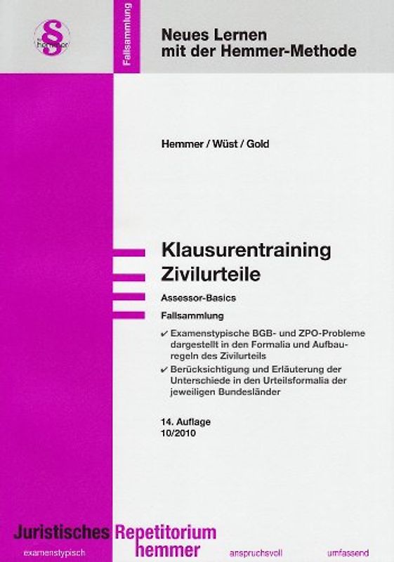 Ass. Basics Klausurentraining Zivilurteil