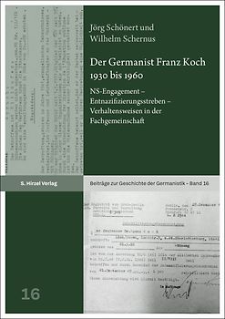Der Germanist Franz Koch 1930 bis 1960