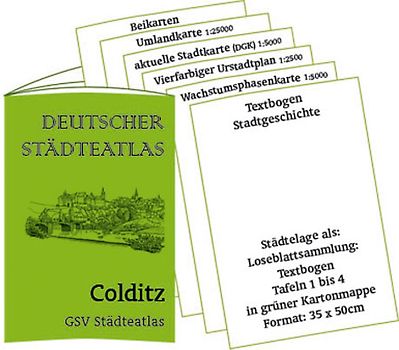 Stadtmappe Colditz - Deutscher Städteatlas