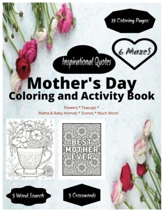 Mother's Day Coloring and Activity Book