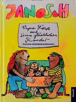 Papa Löwe und seine glücklichen Kinder