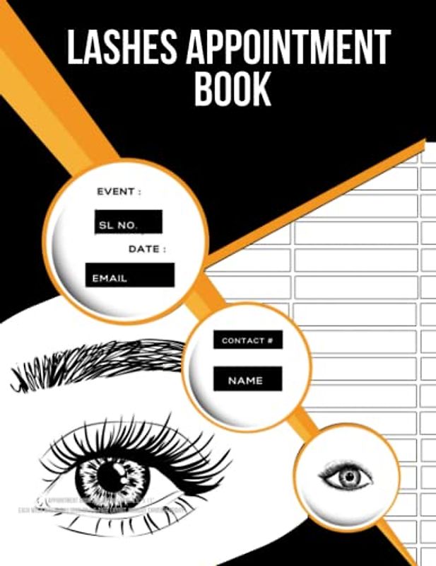 Lashes Appointment Book: Eyelash Book for Beauty Salon Owners