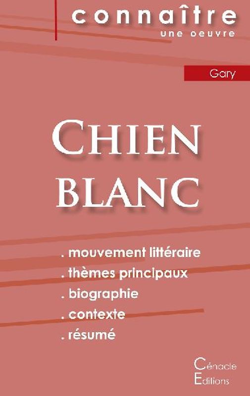 Fiche de lecture Chien blanc de Romain Gary (Analyse littéraire de référence et résumé complet)