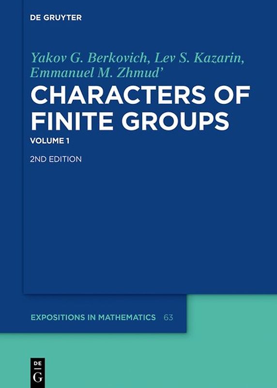 Characters of Finite Groups. Volume 1