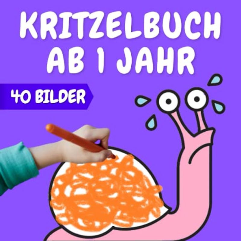 Kritzelbuch ab 1 Jahr: Mein erstes Malbuch. Das XXL Ausmalbuch für Kinder ab 1, Mädchen und Jungen