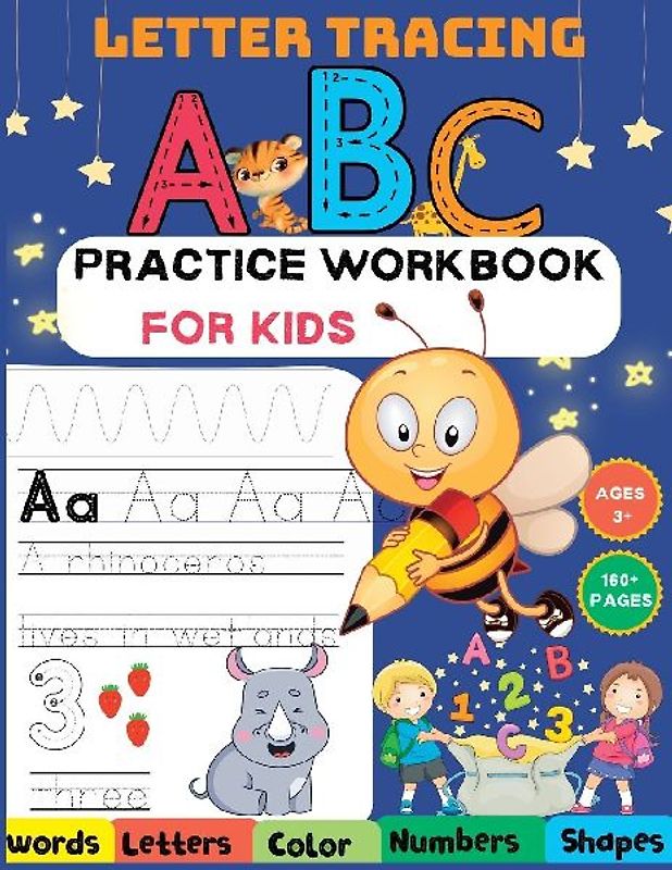 ABC Letter Tracing Practice Workbook for Kids Ages 3-5