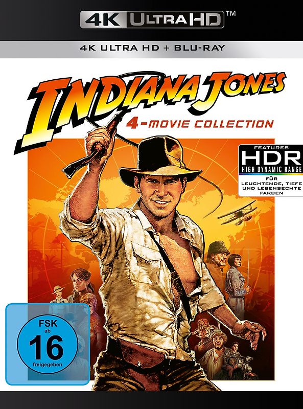 Indiana Jones - 4-Movie Collection UHD BD (9 Discs 4K Ultra HD Blu-ray