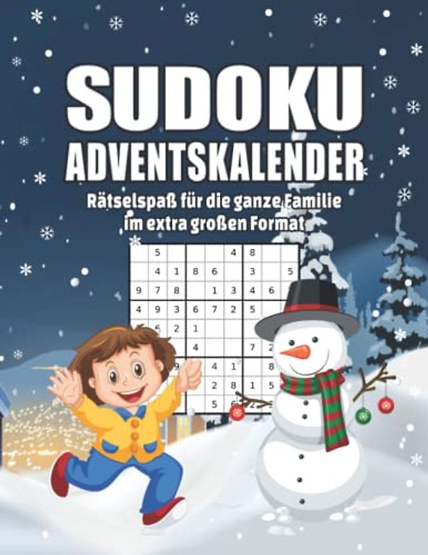 Sudoku Adventskalender: Liebevoll gestalteter großer Adventskalender I Mit spannendem Rätselspaß durch den Advent I Mit 144 Sudokus von Leicht bis Schwer I Inkl. Anleitung und Lösungen
