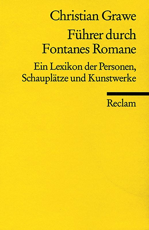 Führer durch Fontanes Romane