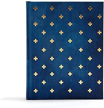 CSB Notetaking Bible, Navy/Cross Cloth-Over-Board: Christian Standard Bible Notetaking Bible, Navy/Cross Cloth over Board
