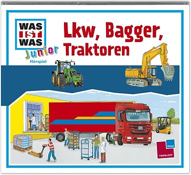WAS IST WAS Junior Hörspiel: Lkw, Bagger, Traktoren