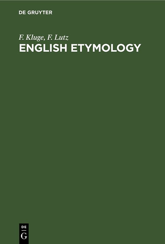English etymology