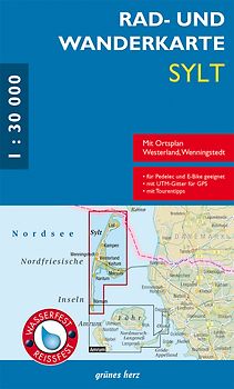 Rad- und Wanderkarte Sylt