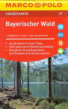 MARCO POLO Freizeitkarte 37 Bayerischer Wald 1:110.000