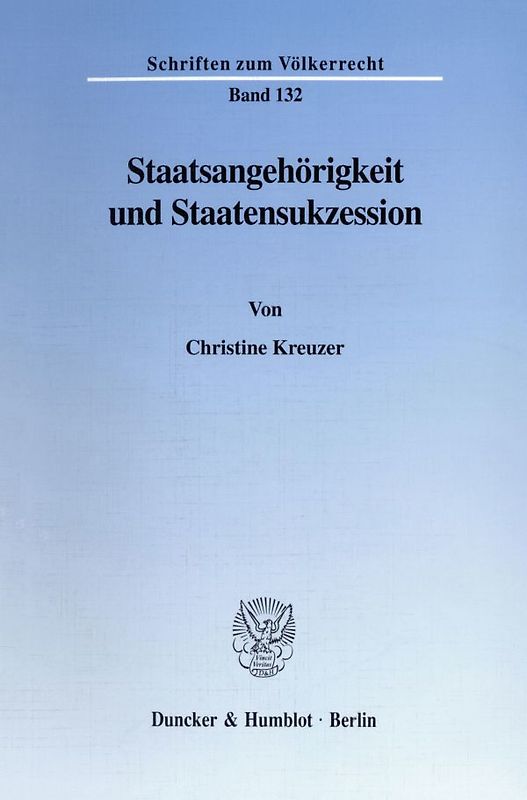 Staatsangehörigkeit und Staatensukzession.