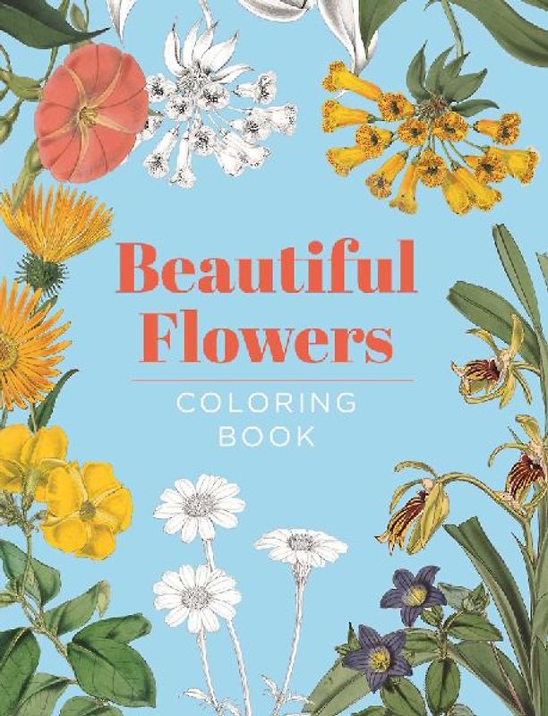 Beautiful Flowers Coloring Book