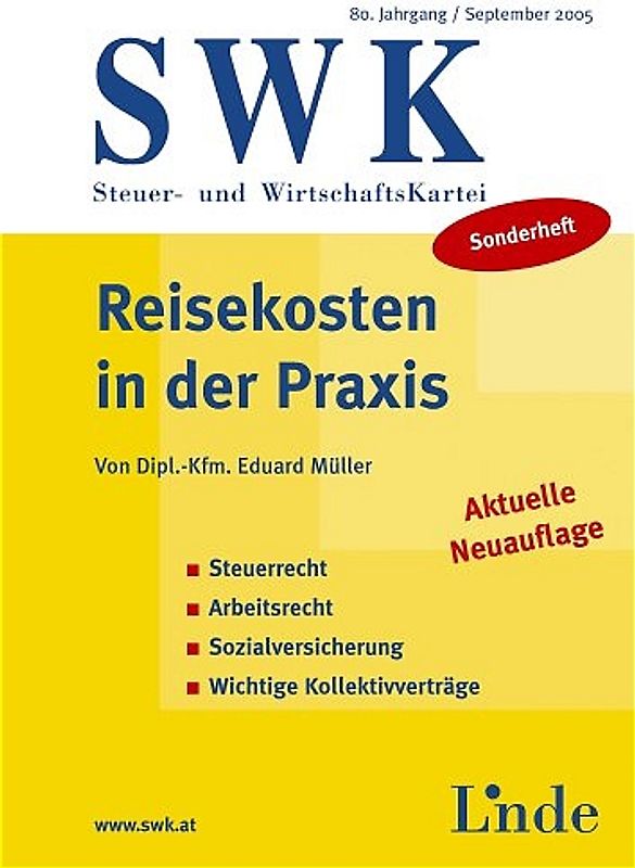 SWK-Sonderheft Reisekosten in der Praxis