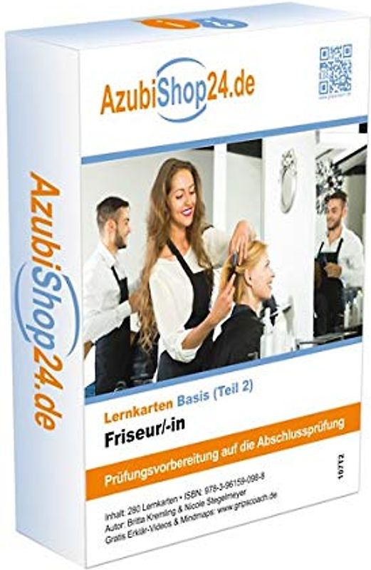 Friseur / Friseurin Prüfungsvorbereitung Teil 2 Lernkarten Friseur Prüfung: Lernen Friseur Ausbildung Prüfungswissen Friseur: Prüfungsvorbereitung. auf die Abschlussprüfung