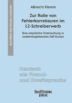 Zur Rolle von Fehlerkorrekturen im L2-Schreiberwerb