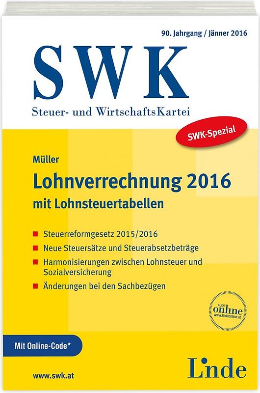 SWK-Spezial Lohnverrechnung 2016