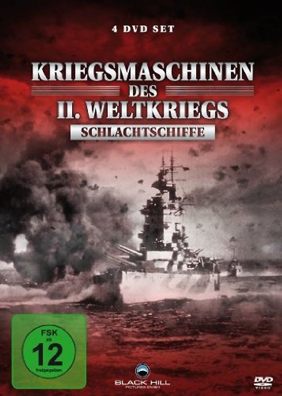 Kriegsmaschinen des II. Weltkriegs - Schlachtschiffe [4 DVDs] DVD