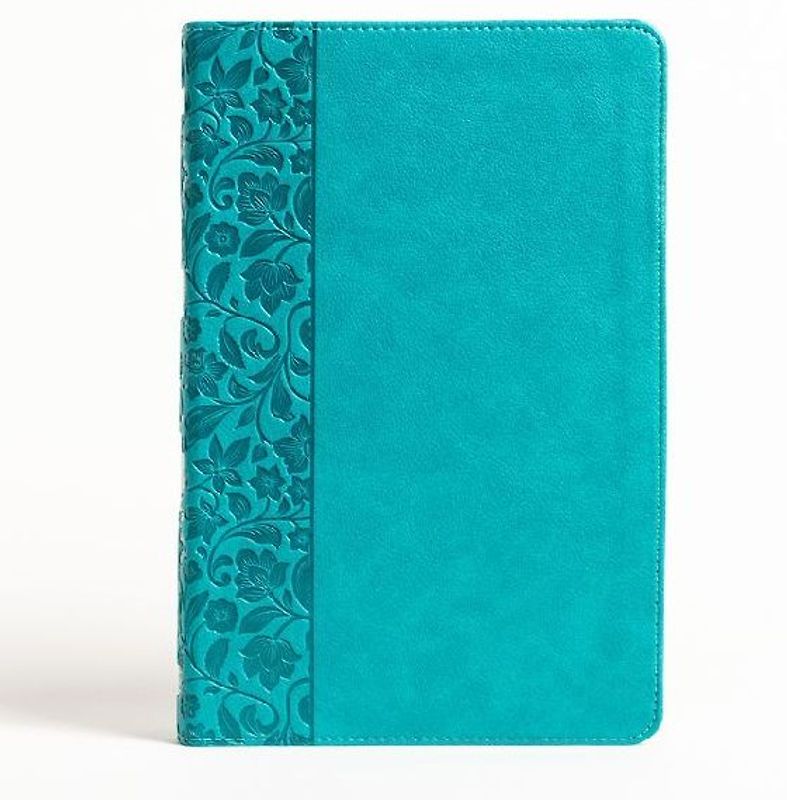 NASB Large Print Personal Size Reference Bible, Teal Leathertouch